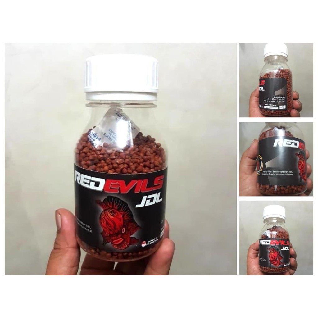 pelet louhan red devils jdl. mencerahkan warna merah.