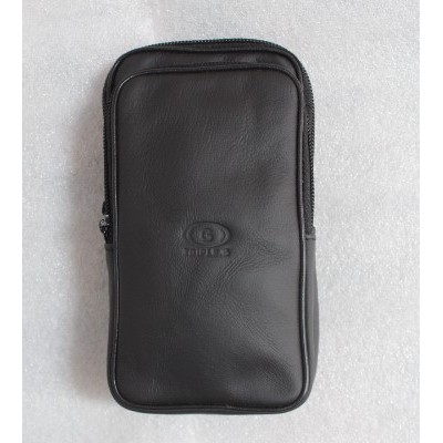 Dompet / Sarung HP Kulit asli logo Triple G ( ukuran max 6 ichi)