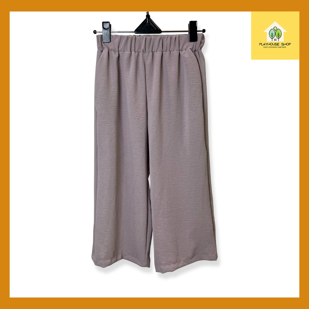 Celana Kulot Crinkle Airflow Import Anak Perempuan 7/8 umur 6-15 Tahun