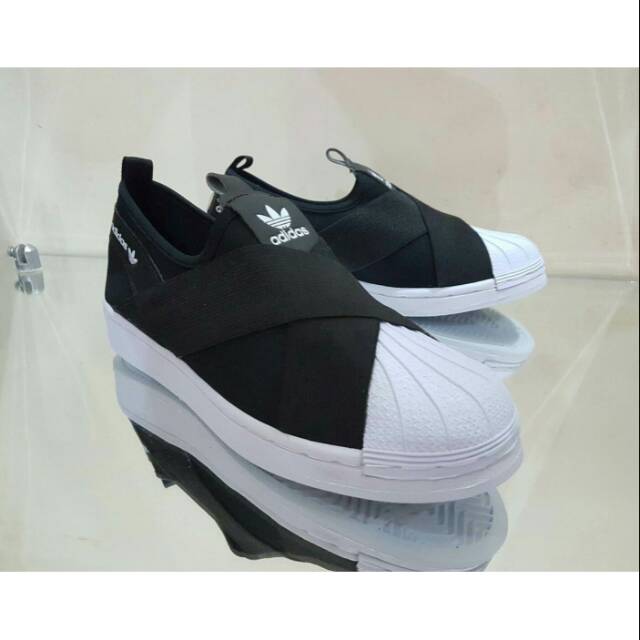 Sepatu Adidas Superstar Slip On Casual Slop Women Wanita