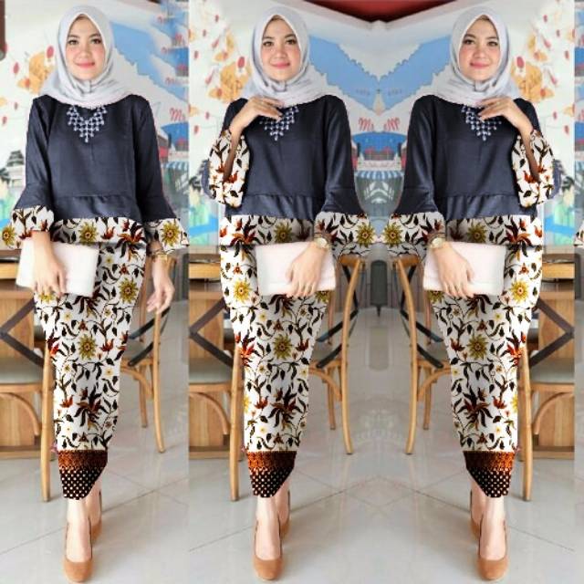 SET BLOOMY BATIK BLACK