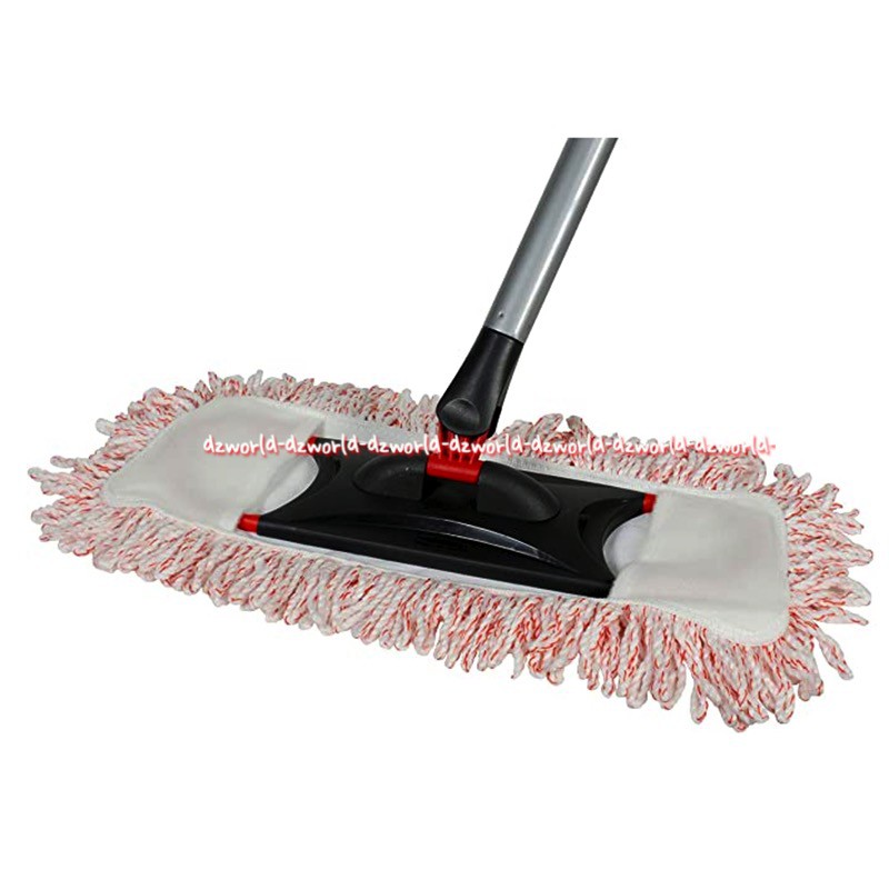 Rubbermaid Reveal Flexible Sweeper Head Pole Alat Pel Tangkai dan Kain