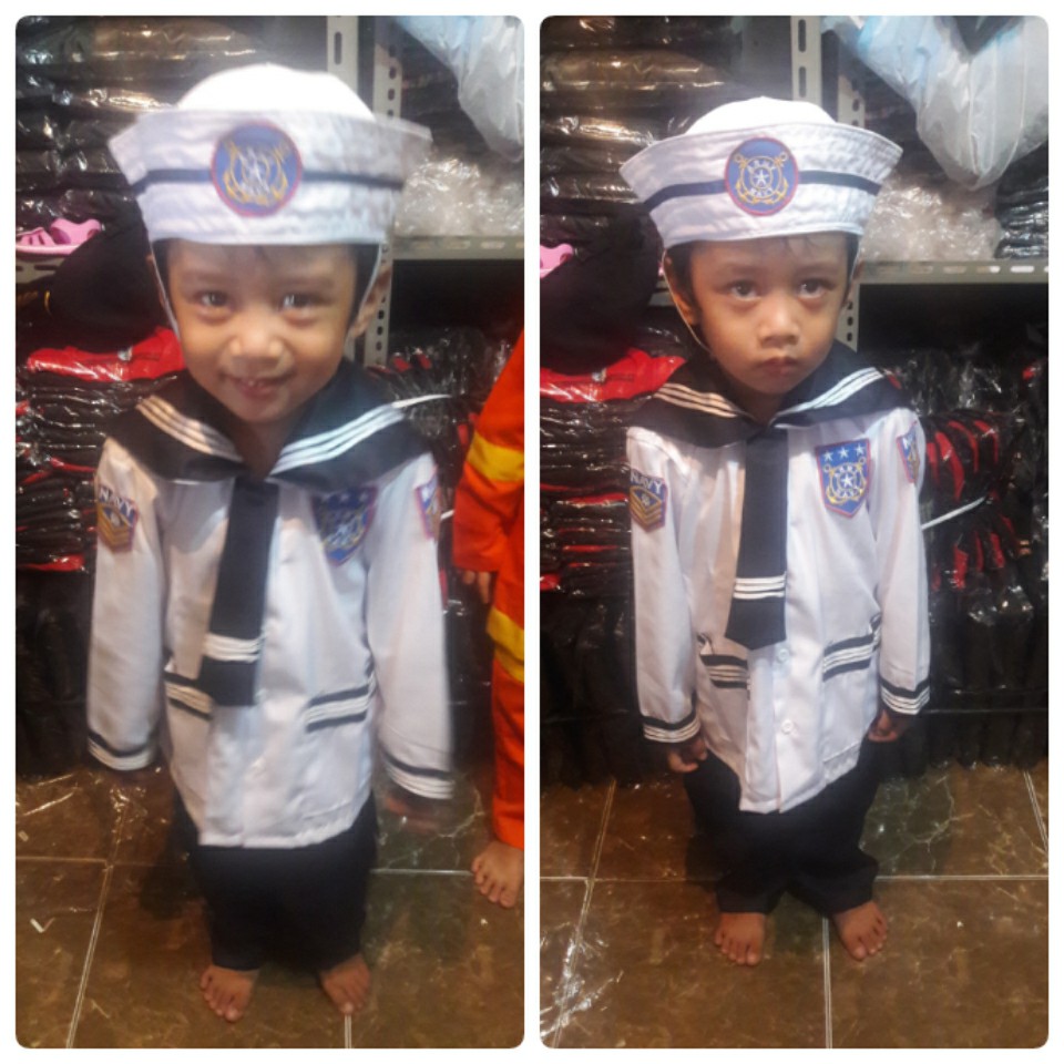 DISKON BAJU PELAYAR ANAK / BAJU ANGKATAN LAUT POPEYE ANAK BAJU PELAUT ANAK SERAGAM POPEYE CILIK