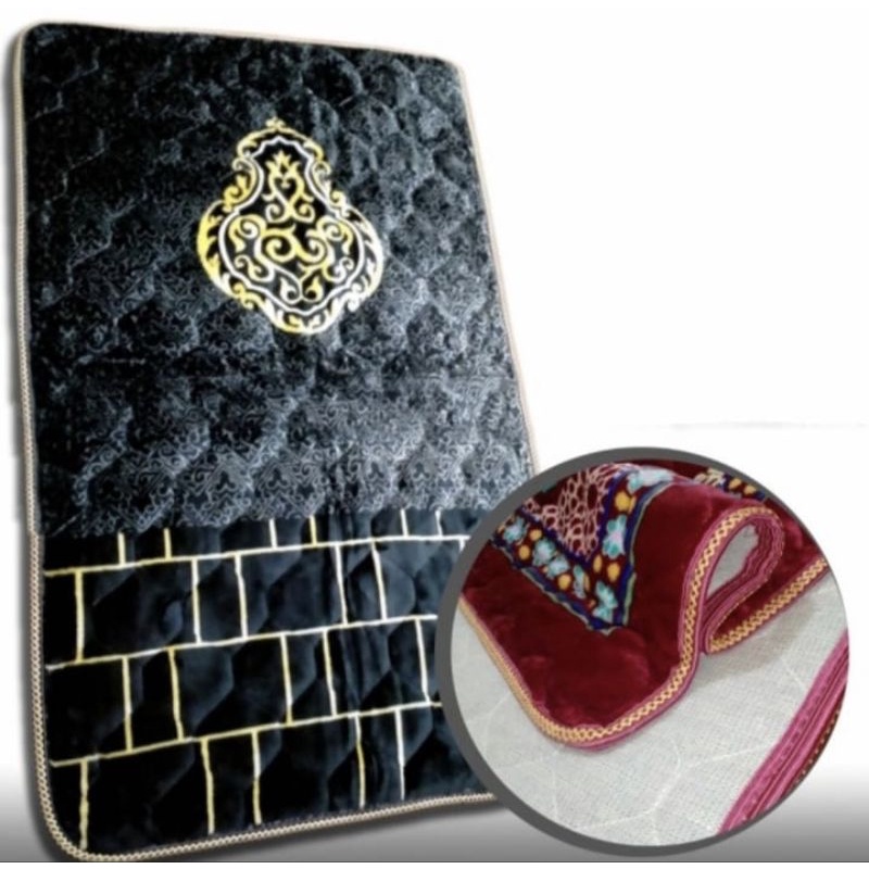 Sajadah Tebal Super Empuk Sajadah Kiswah Ka'bah Sajadah Turki Sajadah Turkey Besar