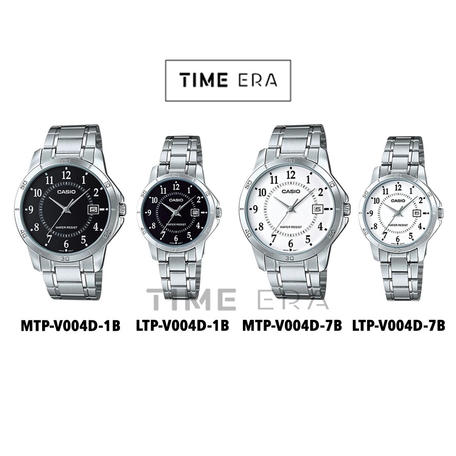Casio General MTP-V004D-1B 7B / LTP-V004D-1B 7B Jam Tangan Couple Stainless