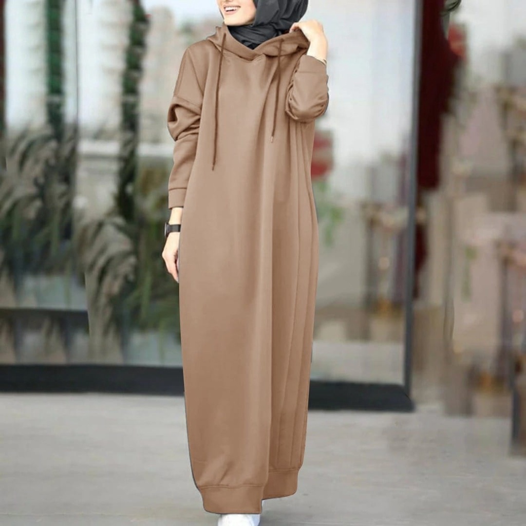 XC - Longdress Irene / Dress Casual Wanita / Dress Polosan Wanita