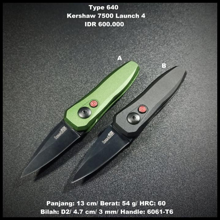 Pisau Outdoor Kershaw 7500 Launch 4 Auto