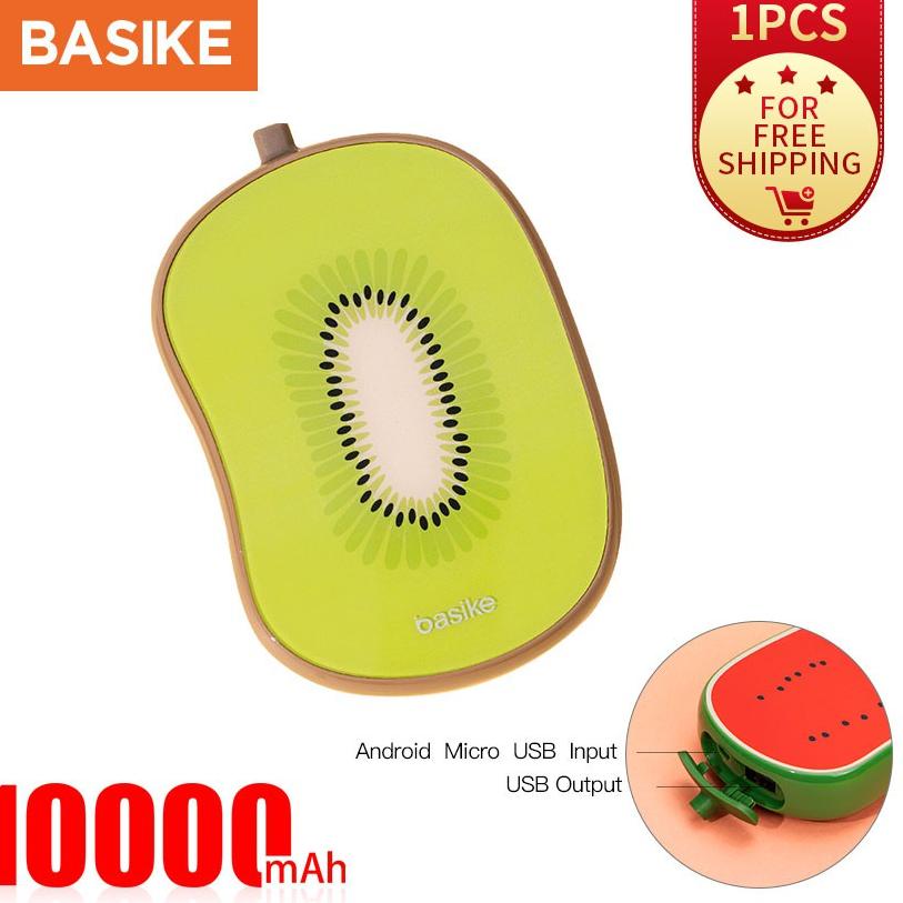 BASIKE PowerBank Murah BASIKE 10000mAh Real Capacity Quick Charger Lucu Mini Karakter ‣ Lrd31au22l