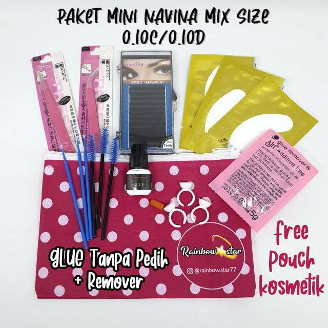 Paket Mini Eyelash Extension / Paket Eyelash Extension + Remover