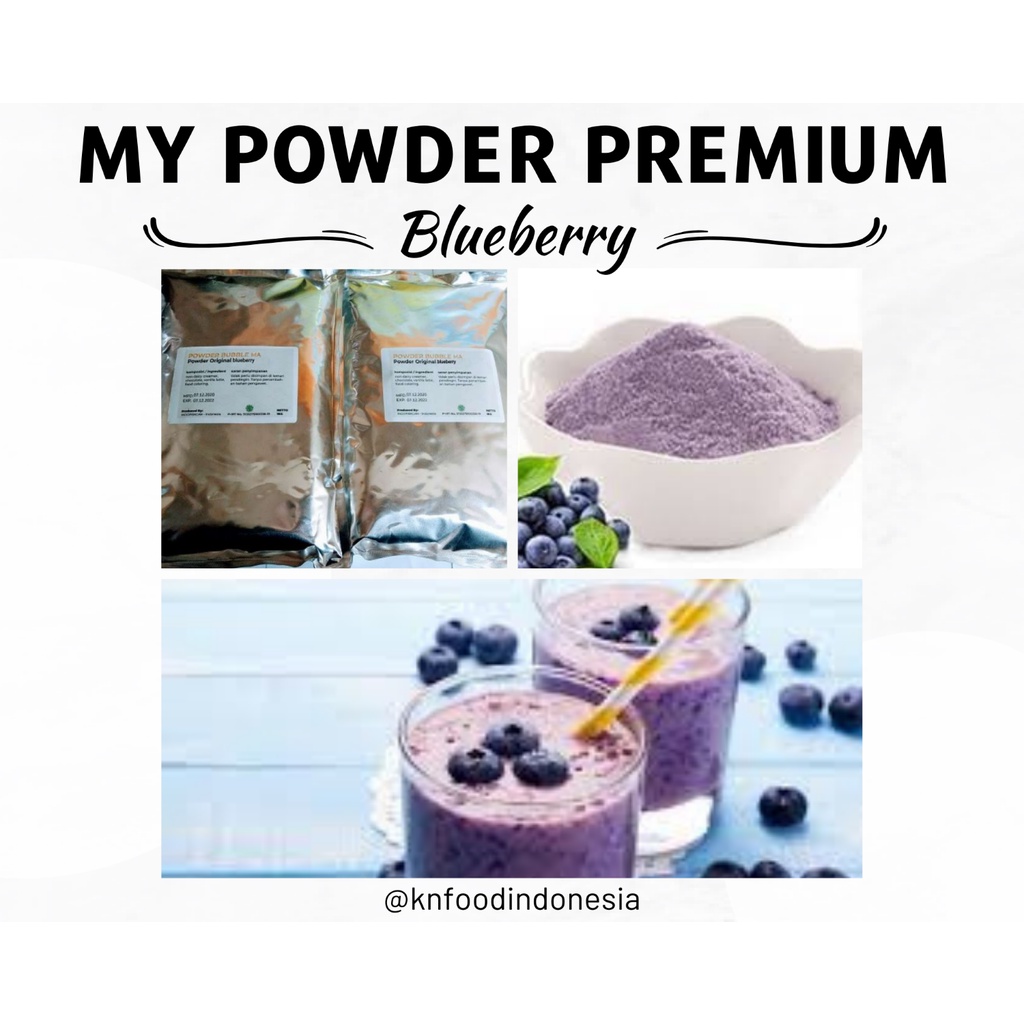 

Rasa Blueberry - Premium Powder Rasa Blueberry