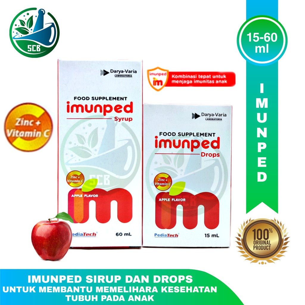Imunped Sirup / Drops - Suplemen Zinc dan Vitamin C Anak