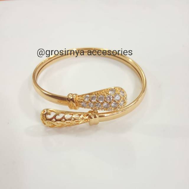 gelang tangan anak motif Cobra lapis emas gold aksesoris fashion anak