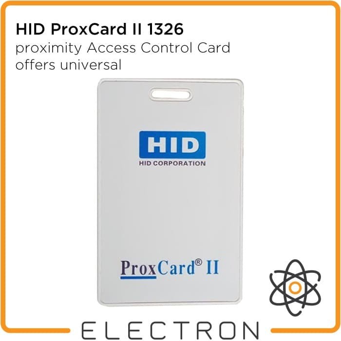 HID ProxCard II 1326 Card RFID 125kHz 26Bit H10301 Clamshell Proximity