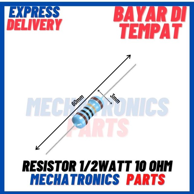 [PAS-9483] RESISTOR 1/2WATT 10OHM