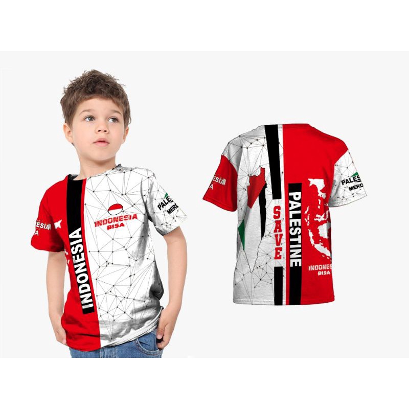 Baju kaos Jersey Indonesia Anak kaos 17 Agustus Anak terbaru