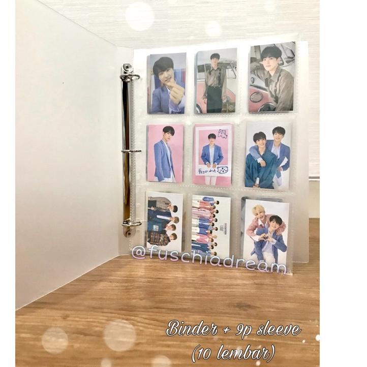 

Sangat Nyaman.. Binder & Sleeve Transparan A4 3 Ring [Besar] untuk Photocard/Polaroid/Postcard KPOP