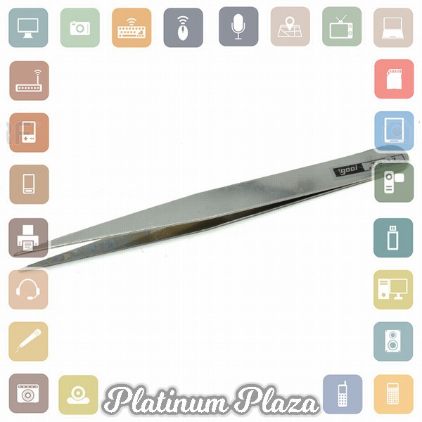 Pinset Lurus Stainless Steel Laboratorium - GOOI TS-12 - Silver`7LM18D-