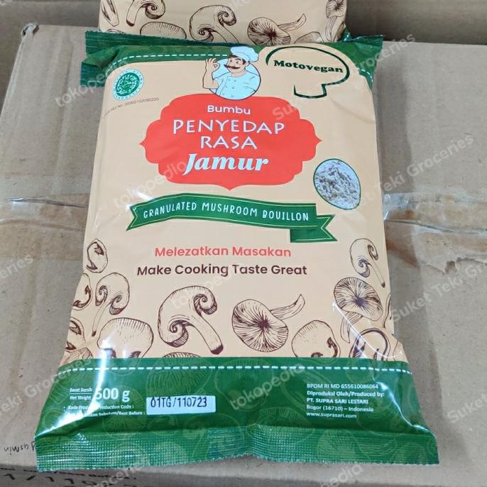 

[[COD]] Kaldu Jamur Motovegan Penyedap Alami 500gr HALAL Mantap BERMUTU Kode 1117