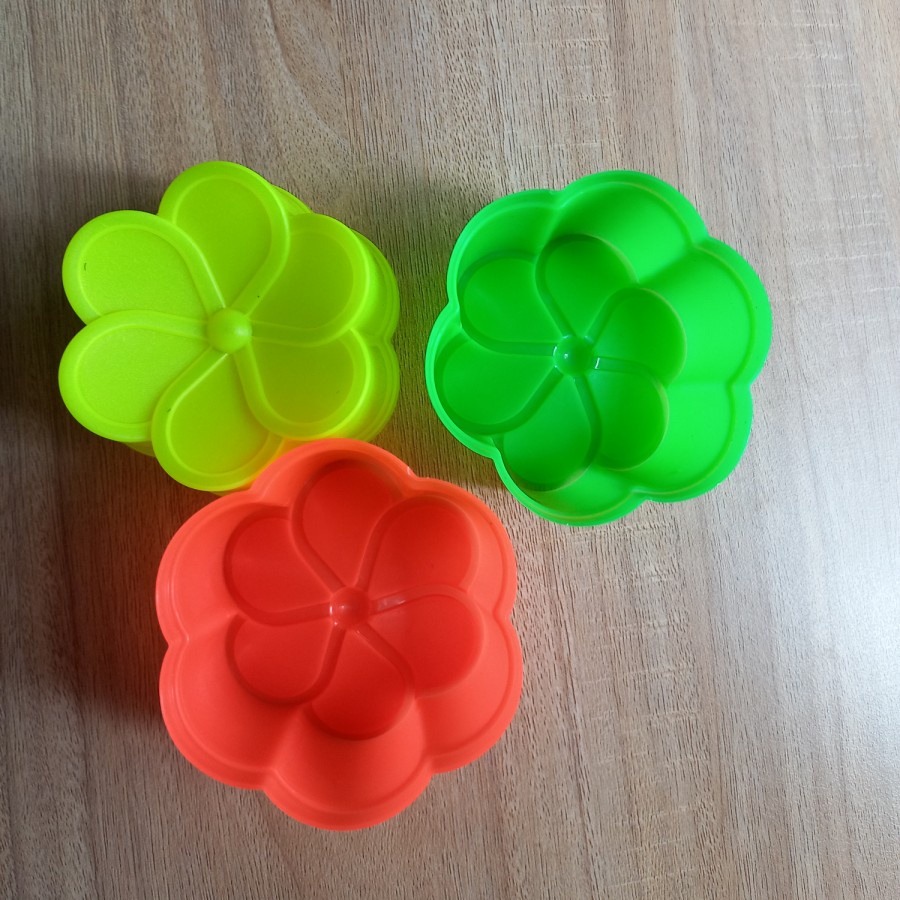Cetakan Puding Motif Bunga Jasmine Cetakan Bolu Kukus Plastik Cetakan Agar