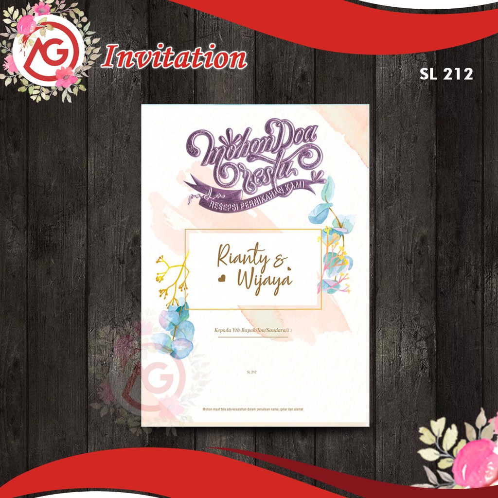 Blanko Undangan Samara Lite SL221