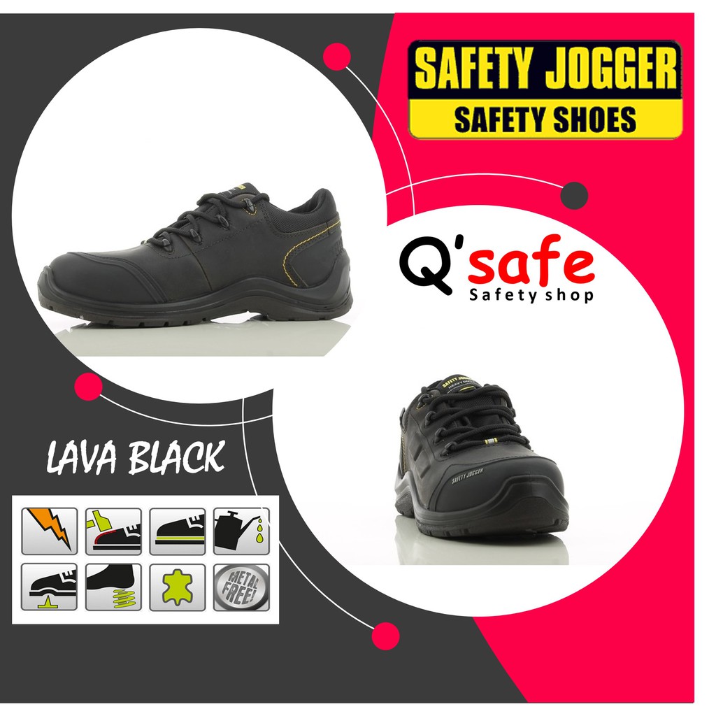 Jual SJ37 Sepatu Safety Safety Jogger Lava Black S3 Shopee Indonesia