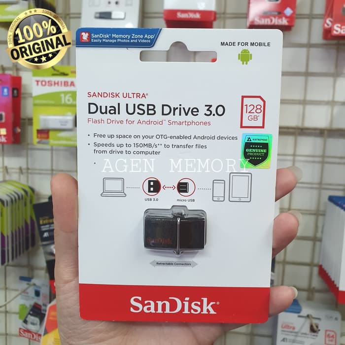 SANDISK FLASHDISK OTG 128GB USB 3.0