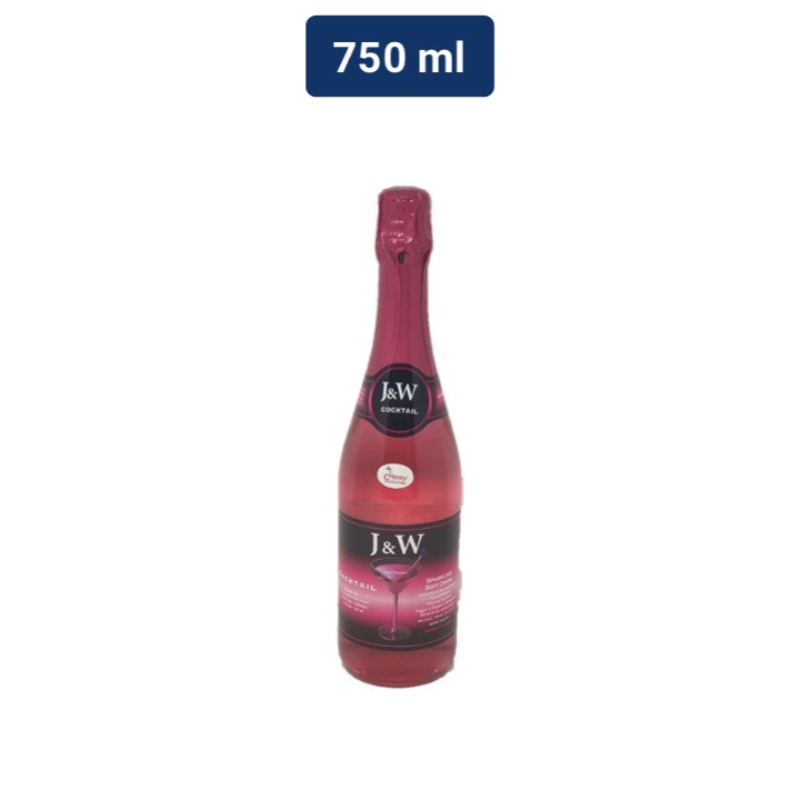 J&W Sparkling Pink Cocktail Minuman Soda 750 mL