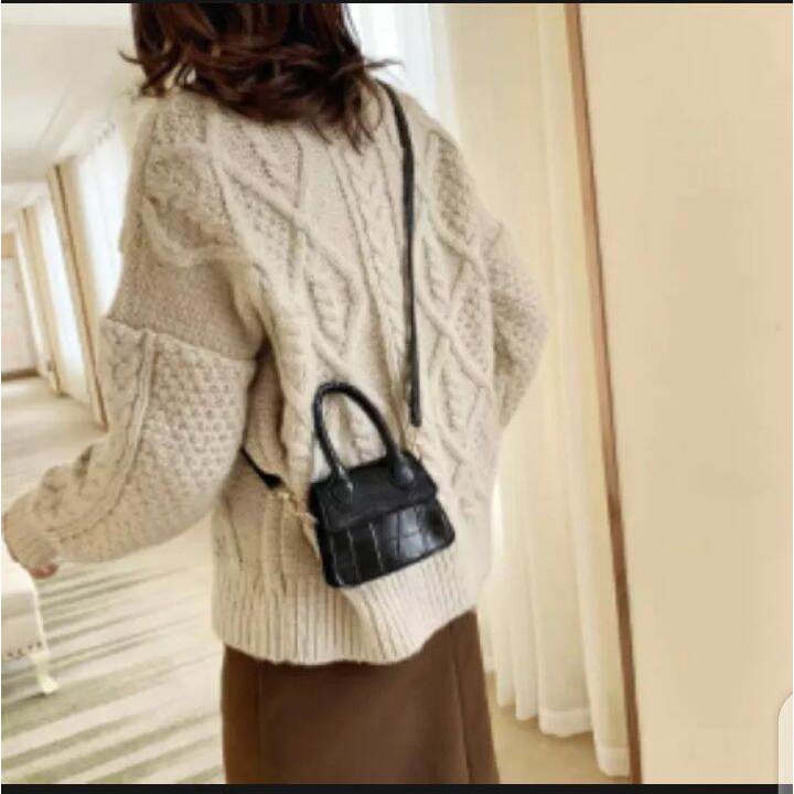 Tas Croco Mini / Tas Selempang Wanita Remaja Kekinian / Tas Wanita Terbaru 2022 / Tas  bahu wanita /