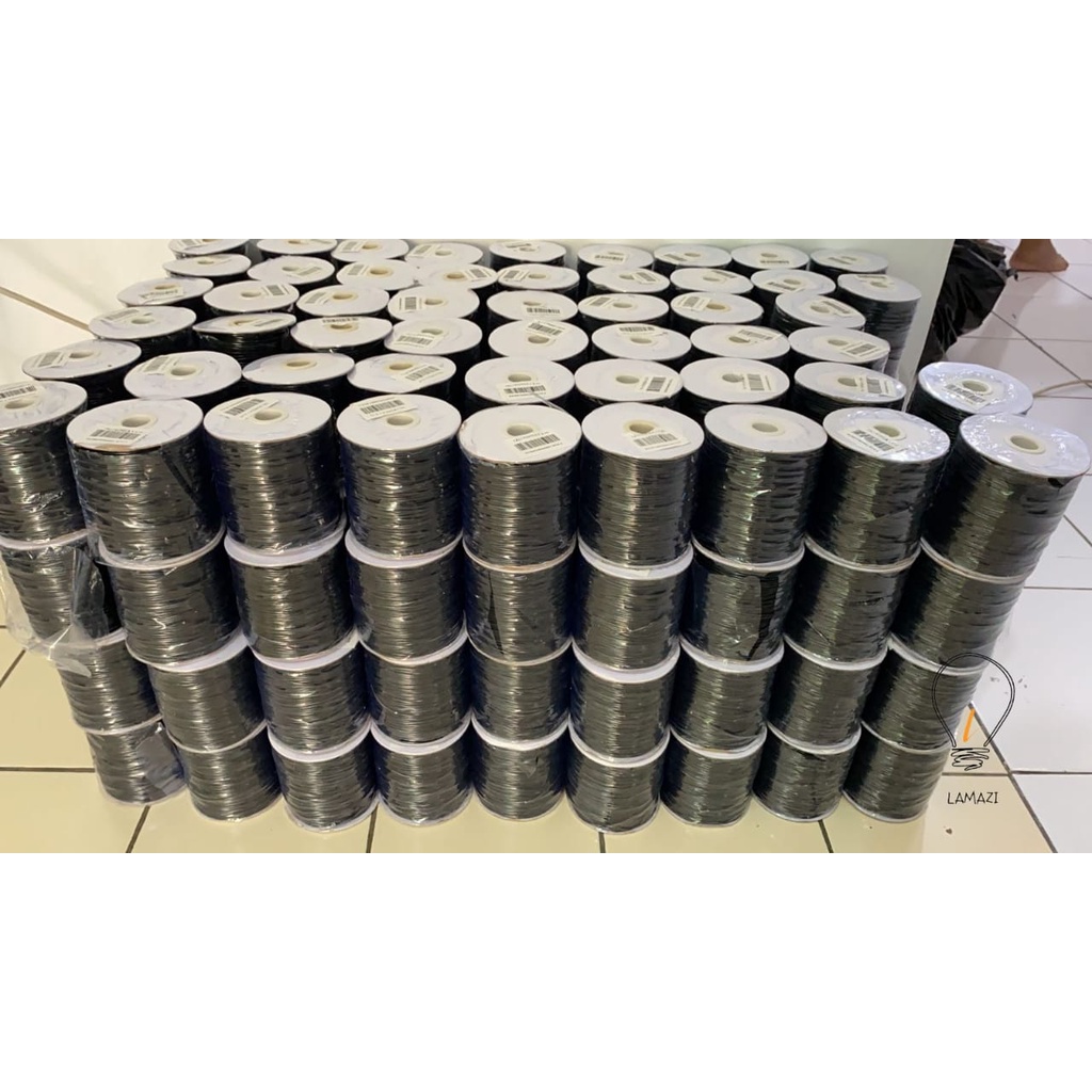 BISA COD Termurah Tali Korea Hitam Coklat 1.5 mm 160 Meter 1mm 2mm 1roll / Tali Kalung / Tali Untuk 