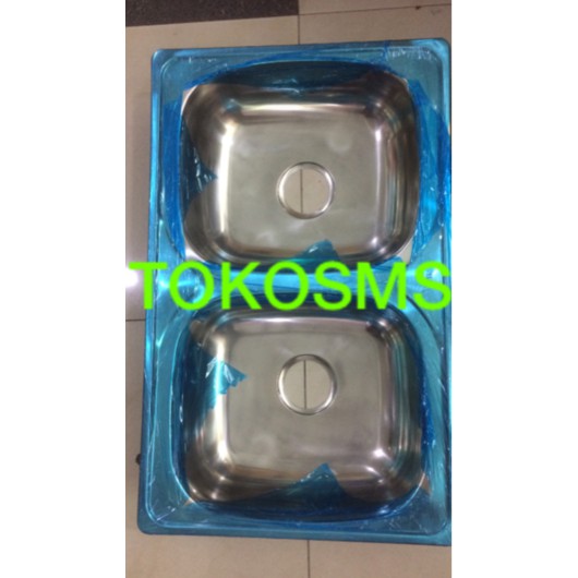 bak cuci piring 2 lubang prestile kitchen sink bowl bcp model royal