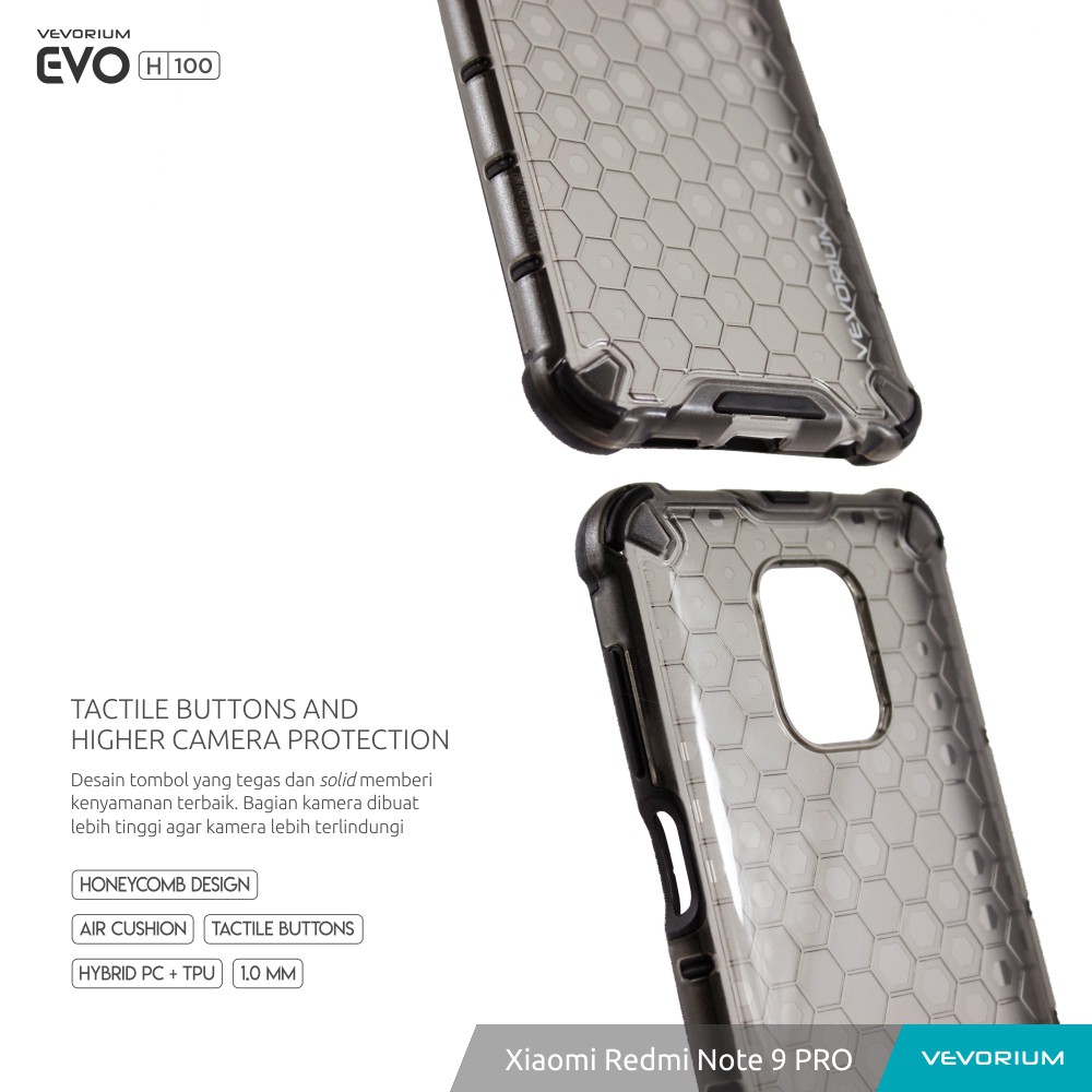 VEVORIUM EVO H100 Xiaomi Redmi Note 9 PRO Hybrid Hard Case Softcase