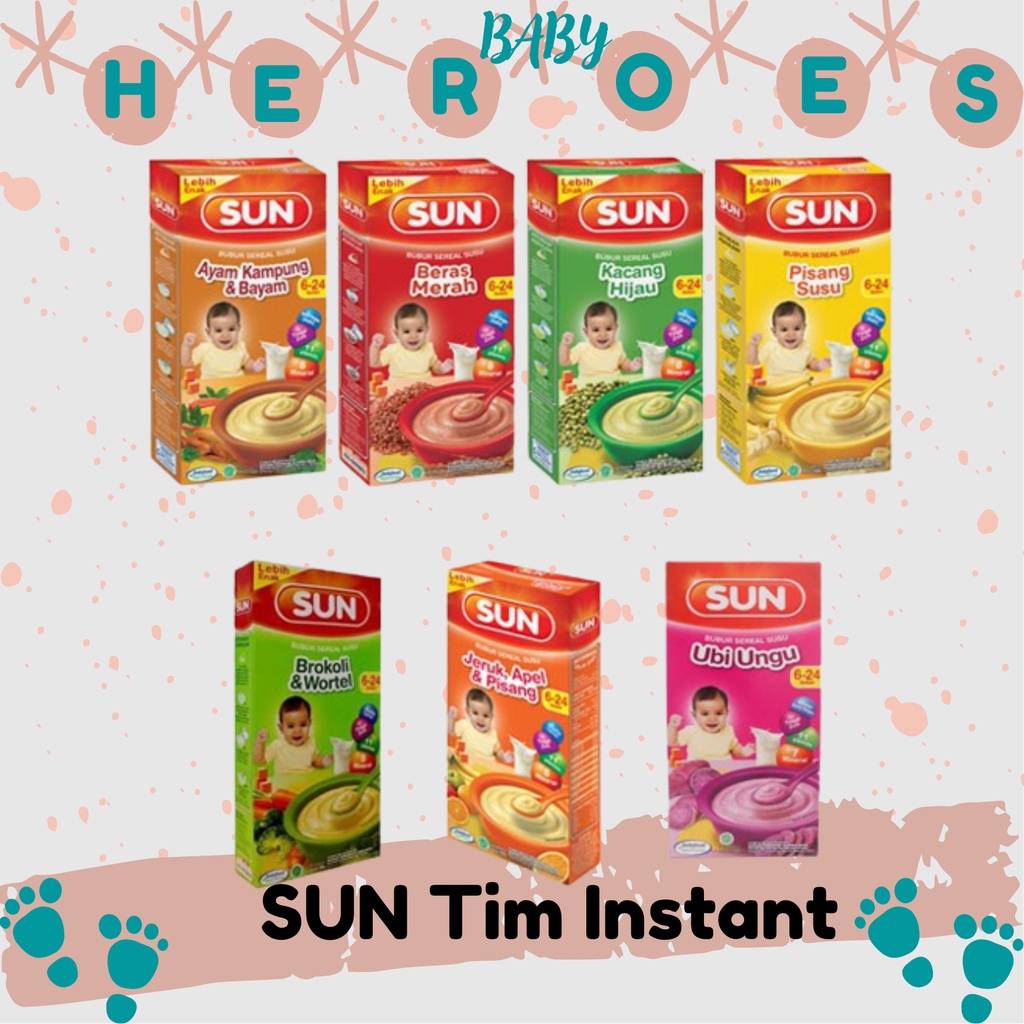 Sun Bubur BOX Bayi 6 Bulan Cereal Susu 120g