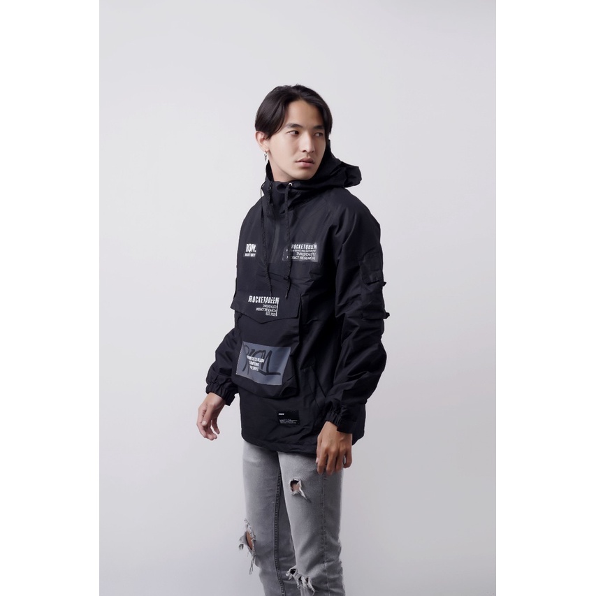 JAKET CAGOULE POCKET ROCKET QUEEN -JAKET PRIA ORIGINAL