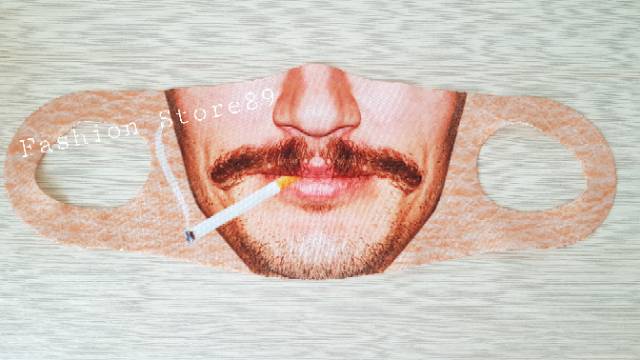 Ready siap kirim masker wajah kekinian masker kain wajah face smile import katun