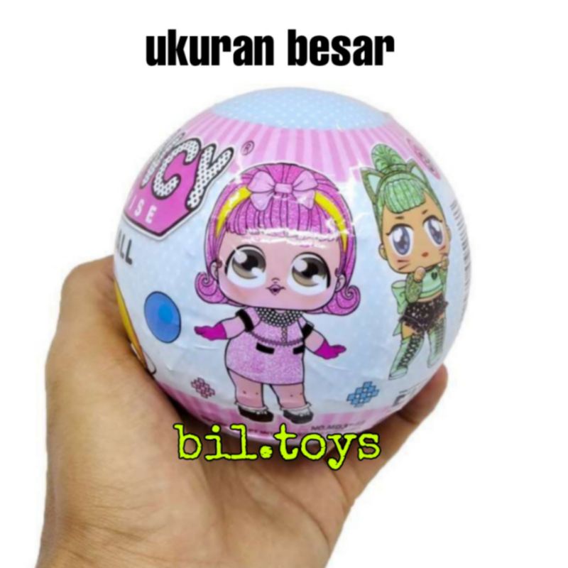 MAINAN ANAK LOL FANCY JUMBO SURPRISE SUPER BALL BESAR MAINAN FANCY SURPRISE FOOTBALL BERISI MAINAN