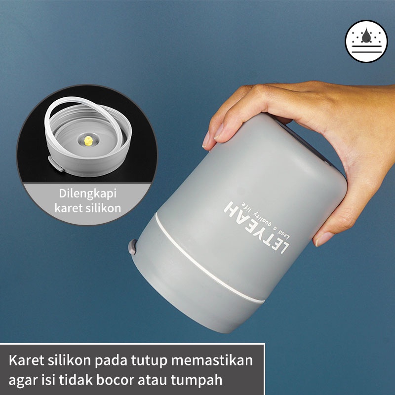 Letyeah &amp; Kaizenliving Cangkir sup portable 500ml mangkuk sup anti tumpah / soup cup