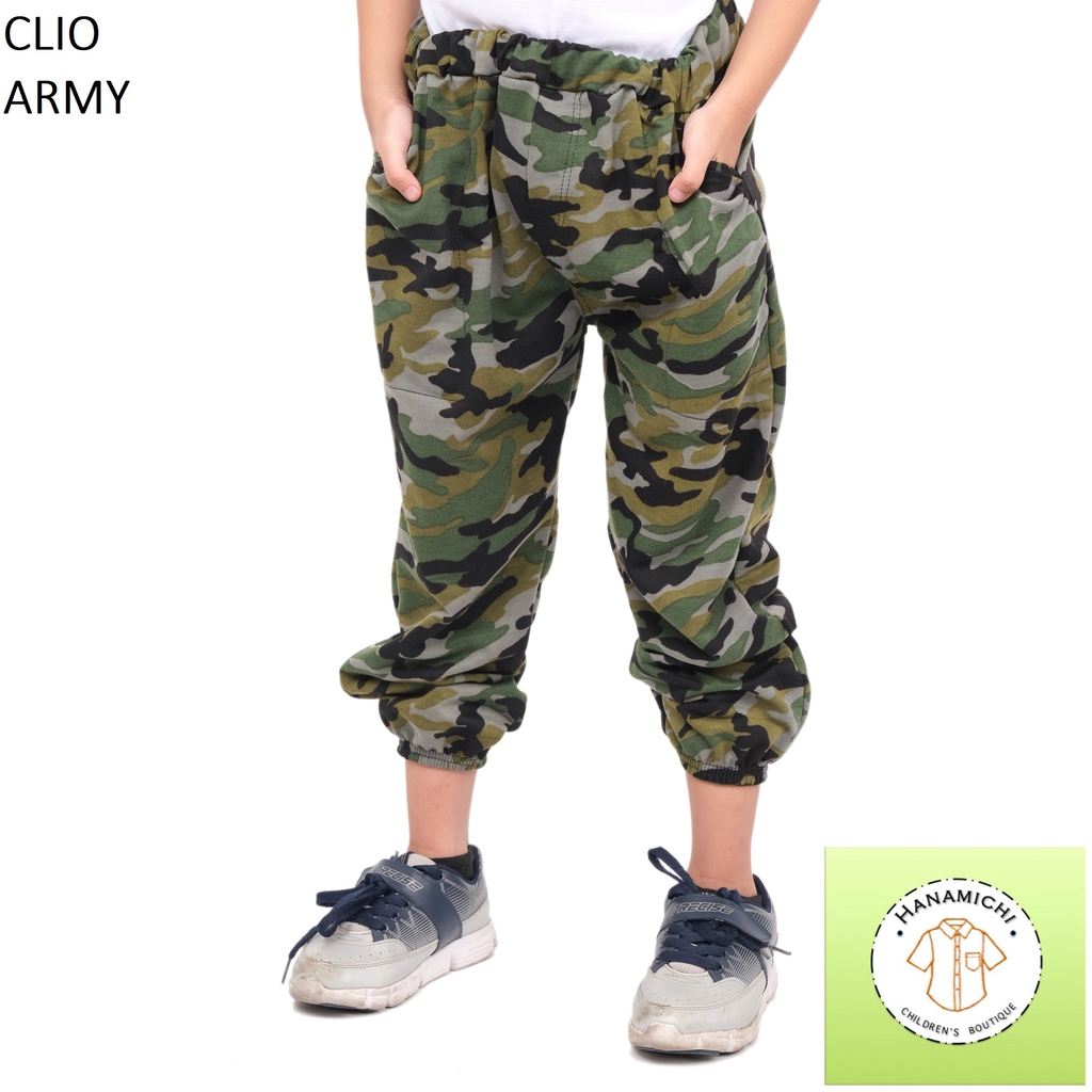 Hanamichi CLIO Celana Jogger / Joger Anak Motif Camo