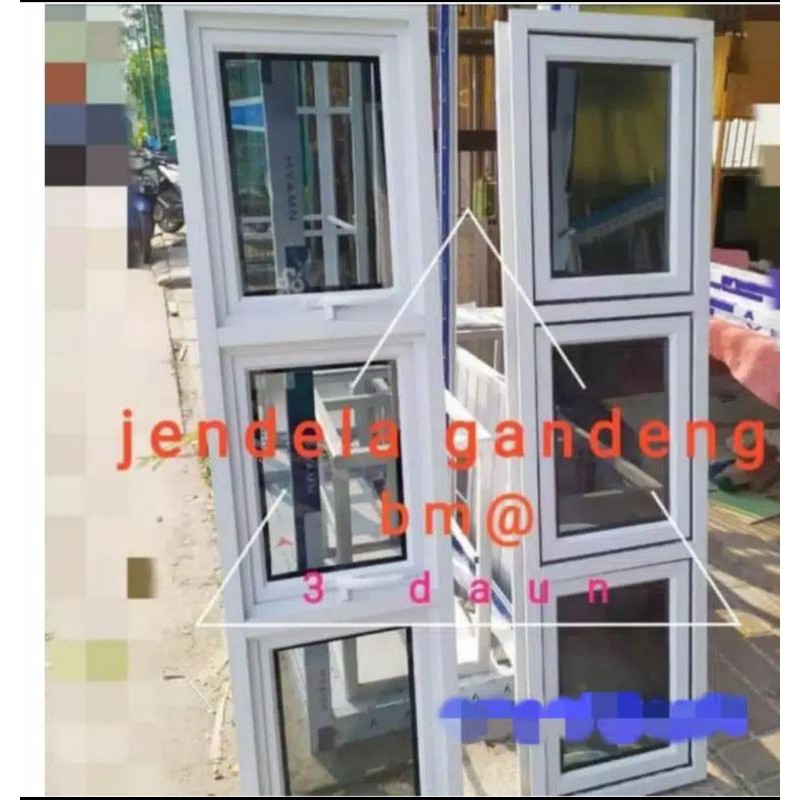 jendela aluminium 50x170 gandeng 3 daun