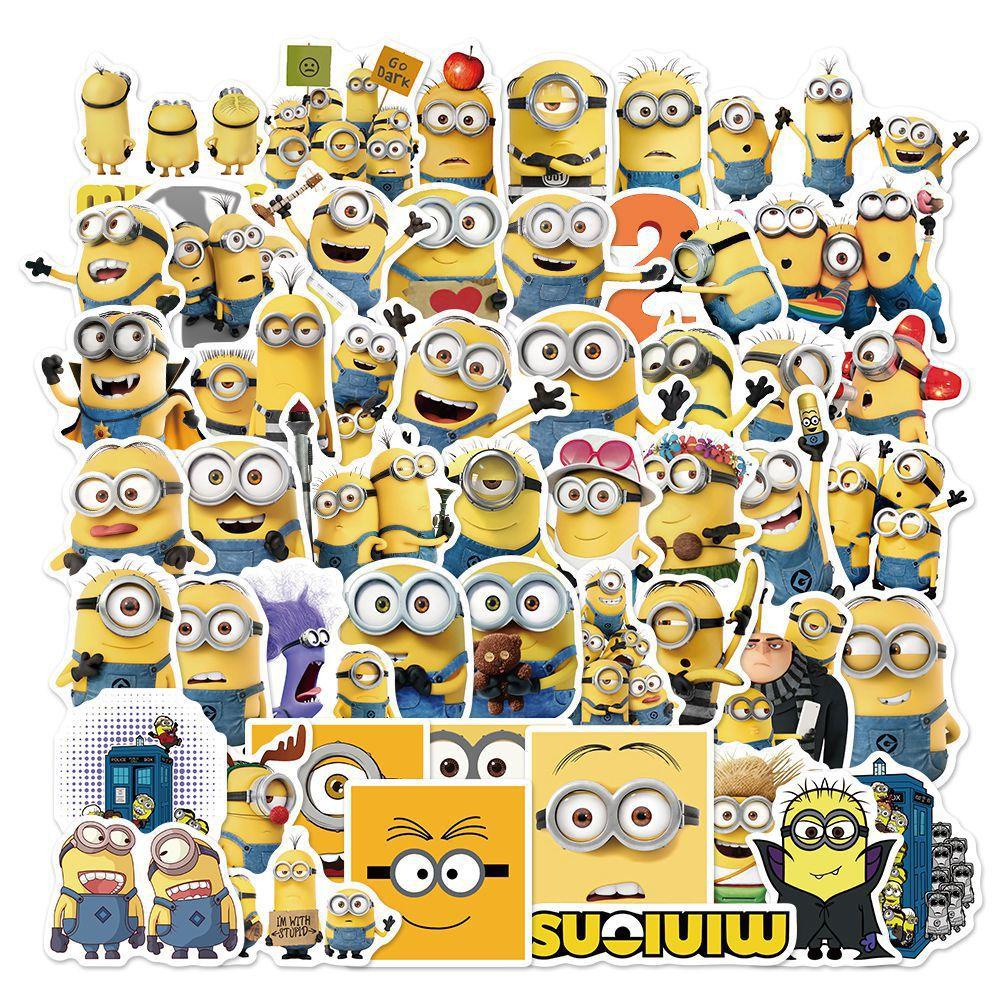 Mxbeauty Orang Kuning Kecil Stiker Laptop Hadiah Anime Lucu Despicable Me Decor Stationery Sticker Koper Skateboard Ponsel Graffiti Stiker