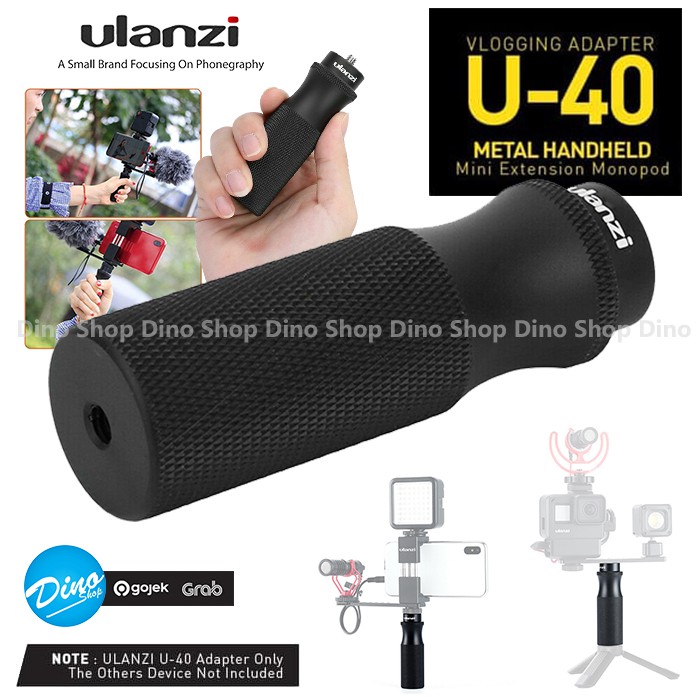 ULANZI U-40 Universal Metal Handle Vlogging Hand Grip for HP Camera
