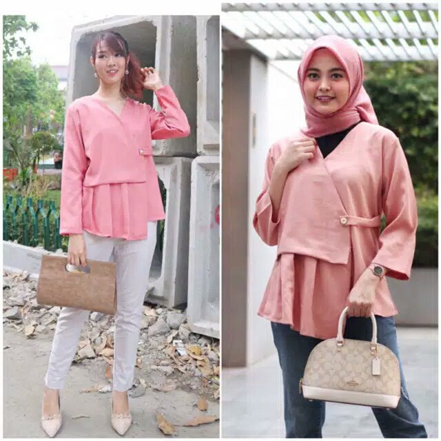 Chamele Kimono Blouse Symetrys Atasan Wanita Busui 2238