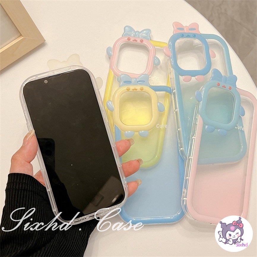 OPPO A78 A17 A17K A57 A77s A76 A96 A16 A16K A15 A74 A54 A53 A33 A32 A31 A5 A9 A5s A3s Reno 8Z 7Z 6 5 A95 A94 A93 A92 A77 A52 A16e A12e F11 3D Small Monster Phone Casing Gradient Color Camera Protector Phone Soft CoverSamsung A04 A04s