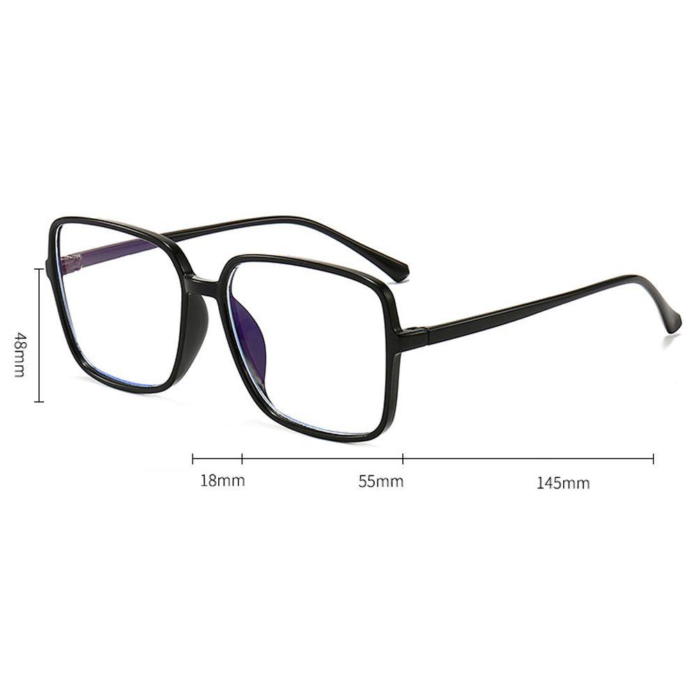 Mxbeauty Kacamata Anti-Cahaya Biru Vintage Vision Care Warna Jelly Fashion Big Square Eyewear