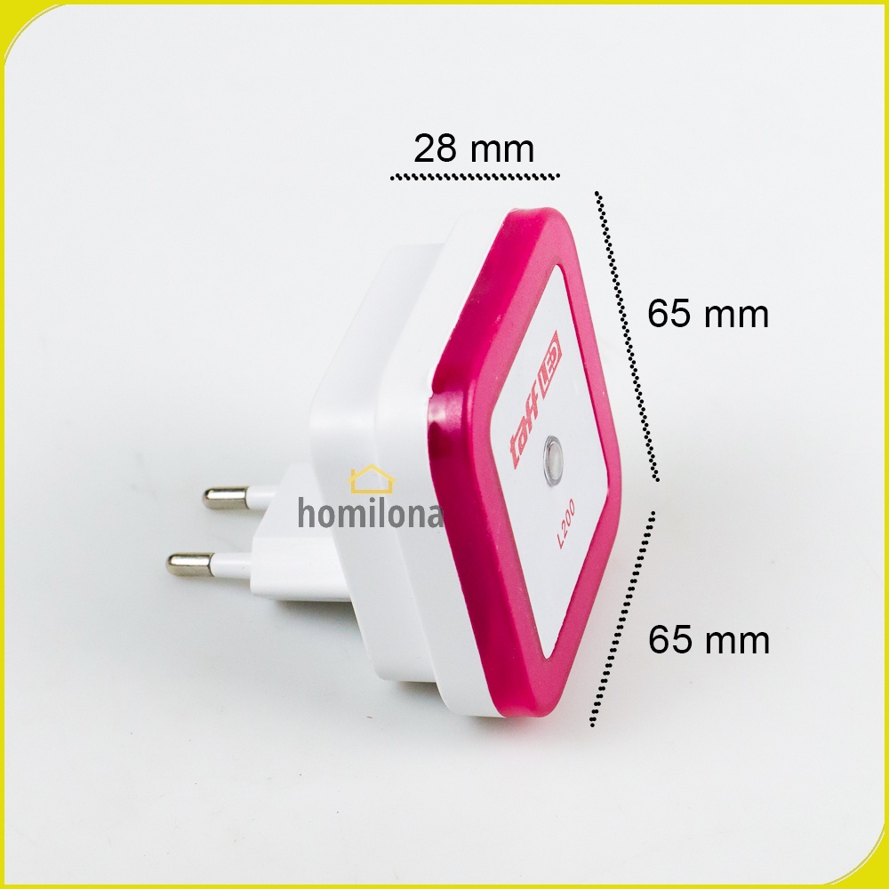 Lampu Tidur LED Sensor Cahaya EU Plug - TaffLED L200