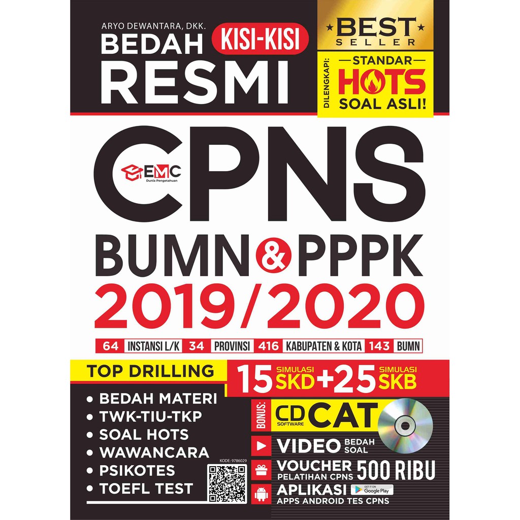 Buku Bedah Kisi2 Resmi Cpns Bumn Pppk 2019 2020 Free Cd Emc Shopee Indonesia