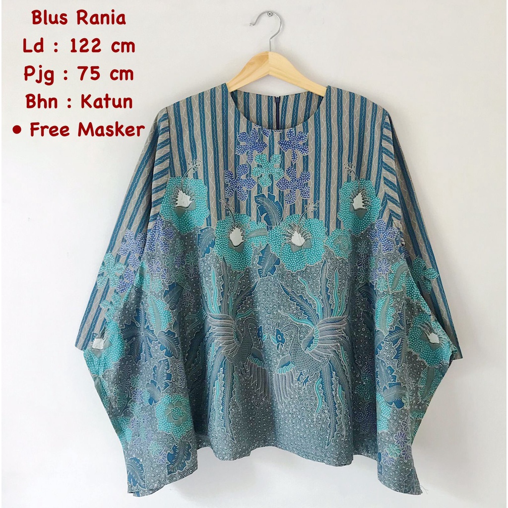 Blus rania batik solo atasan kerja