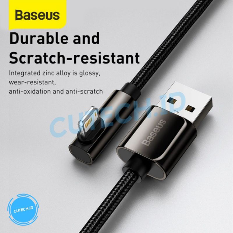 BASEUS LEGEND SERIES ELBOW FAST CHARGING DATA CABLE USB TO IP 2.4A