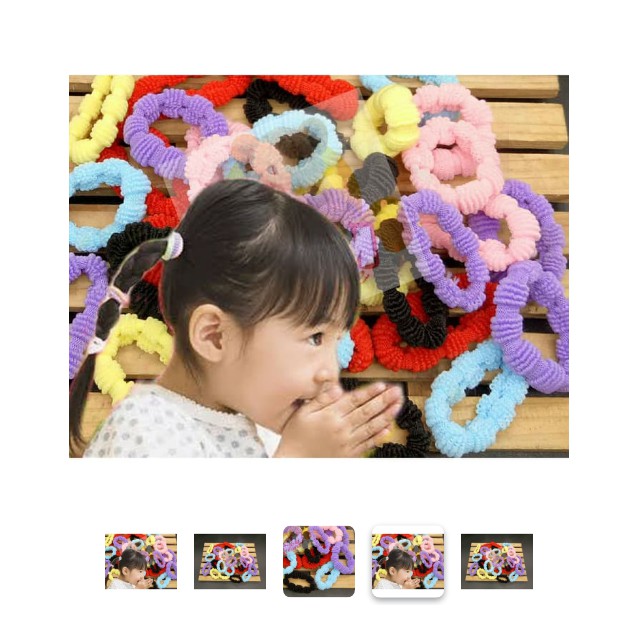 Ikat rambut elastik isi 36pc bahan wool TERMURAH dan tahan lama