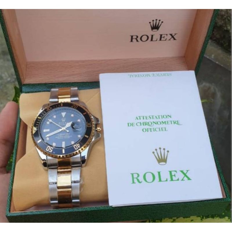 JAM TANGAN ROLEX TANGGAL AKTIF/JAM TANGAN PRIA ROLEX FULL SET