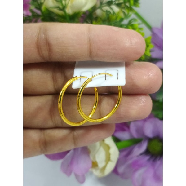 Anting Emas koin malaysia 24.k